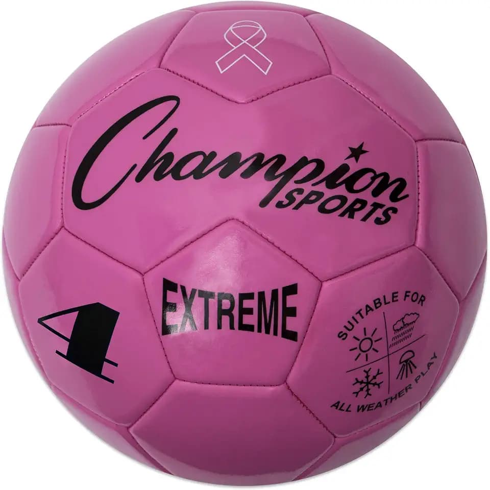 Champion Sports Extreme Series Soccer Ball – Sizes 3, 4, 5, Soft Touch, All Weather, High Air Retention, Youth & Adult League Balls for Training, Games, Outdoor & Indoor Play, Multiple Colors