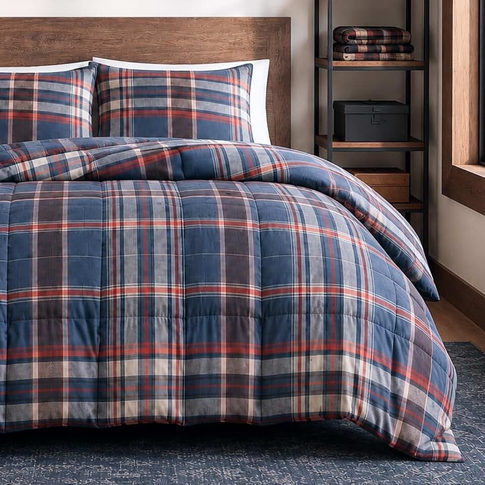 Eddie Bauer - Queen Size Comforter Set with Matching Shams