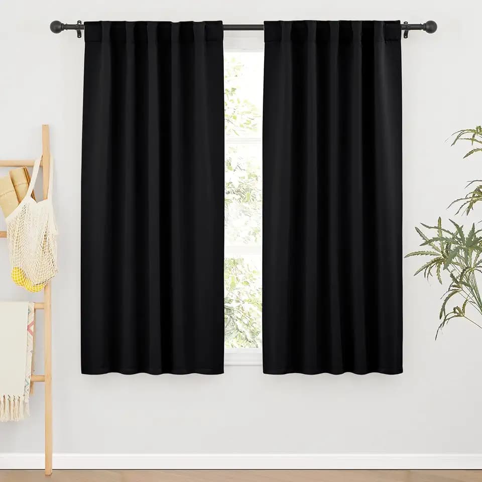 RYB HOME Blackout Curtains for Living Room Bedroom Nursery Office Laundry