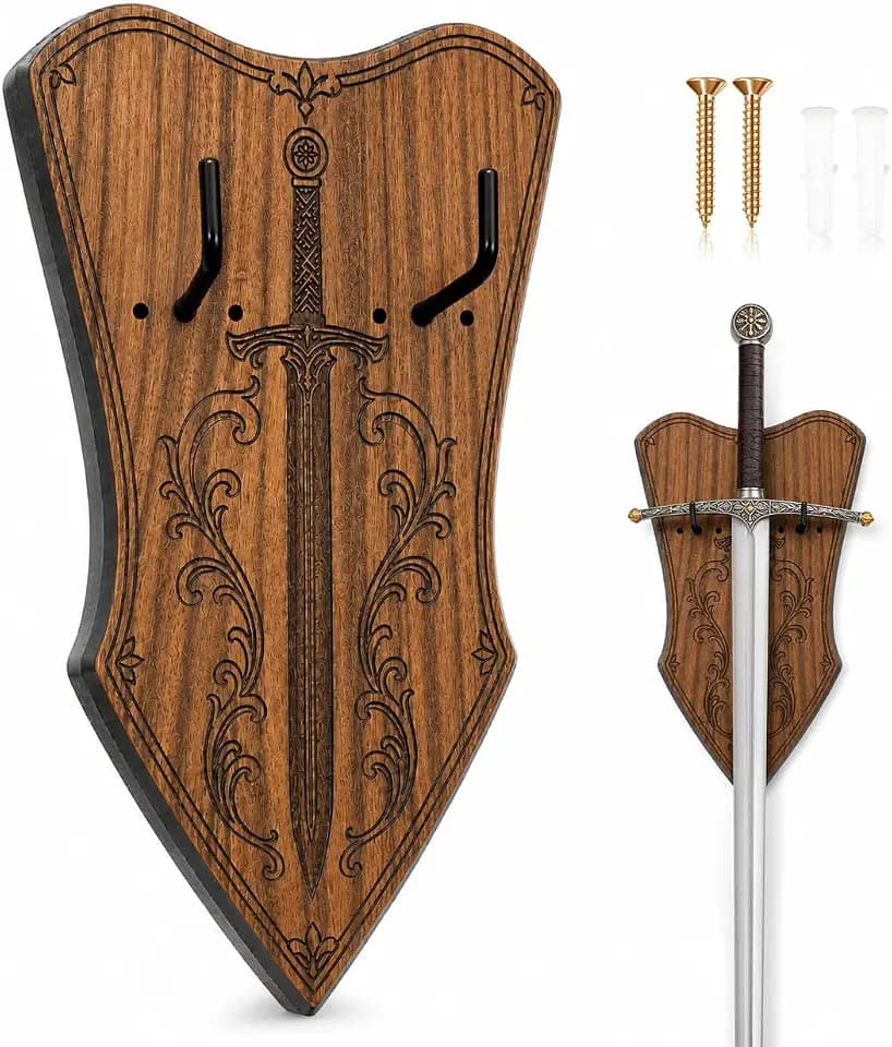 Sword Wall Mount, Adjustable Sword Holder