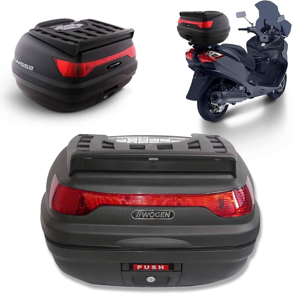 Motorradkoffer Top Case 52 lt Motorrad Roller Rollerkoffer Motorradtasche