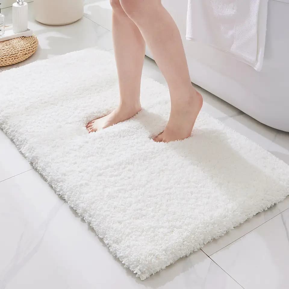 ILANGO Bathroom Rugs 60" × 24", Extra Soft Absorbent Microfiber Bath Rugs