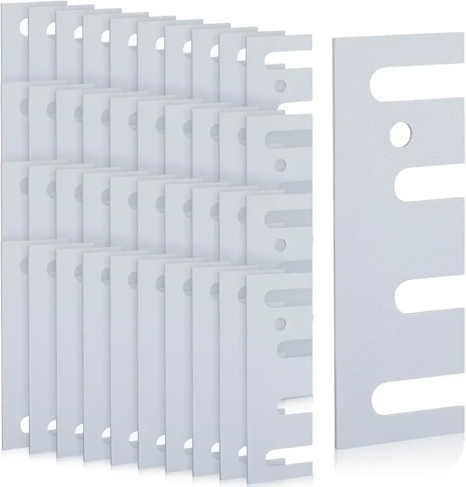 Ferraycle 40 Pack Door Hinge Shims Stainless Steel Metal Spacer, Gray