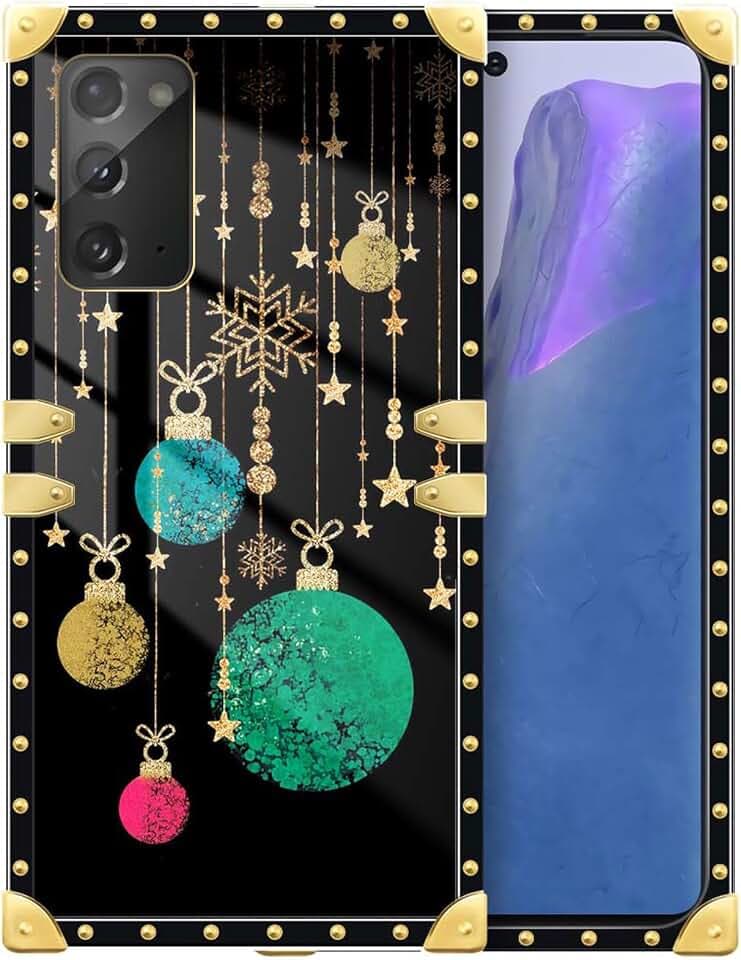 Compatible with Samsung Galaxy Note 20 Case,Luxury Soft TPU & Hard PC Back for Girls Women,Shockproof Protective Phone Cover for Galaxy Note 20,Christmas Decorations