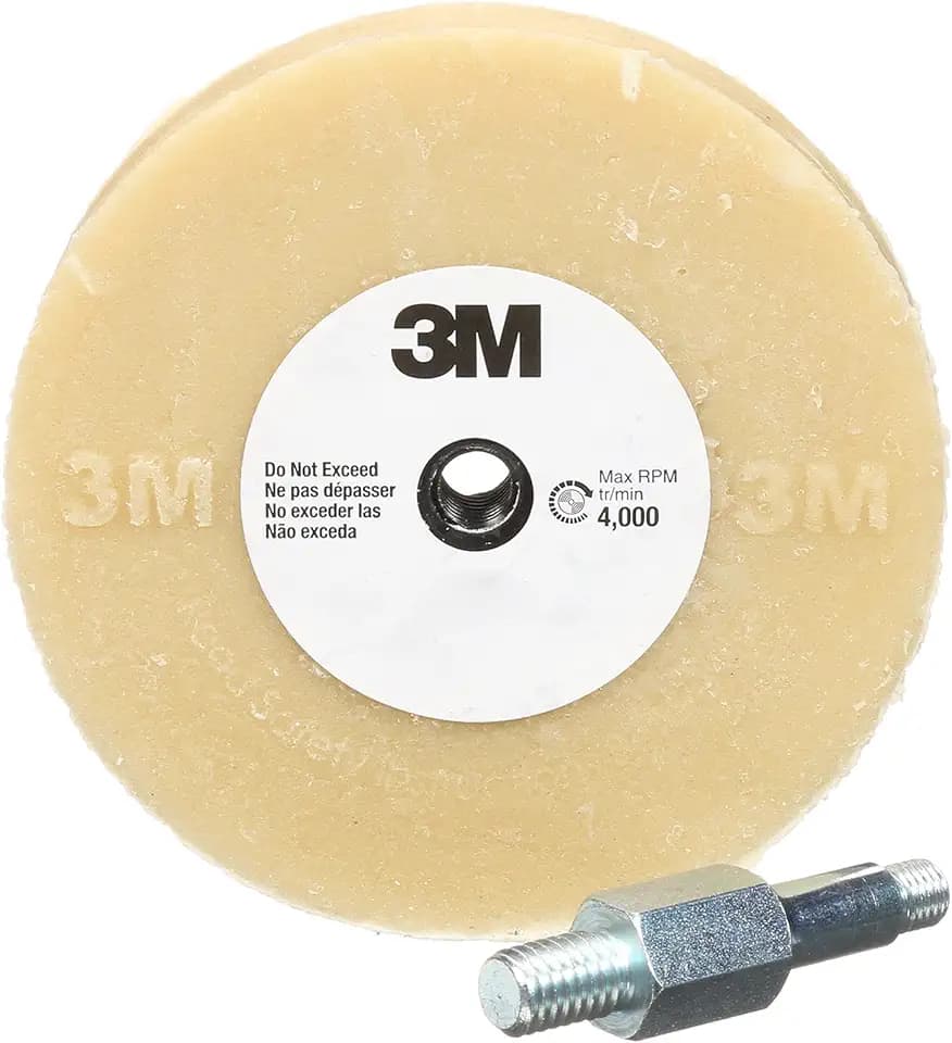 3M Stripe Off Wheel, 07498, 4 in x 5/8 in, with Mandrel