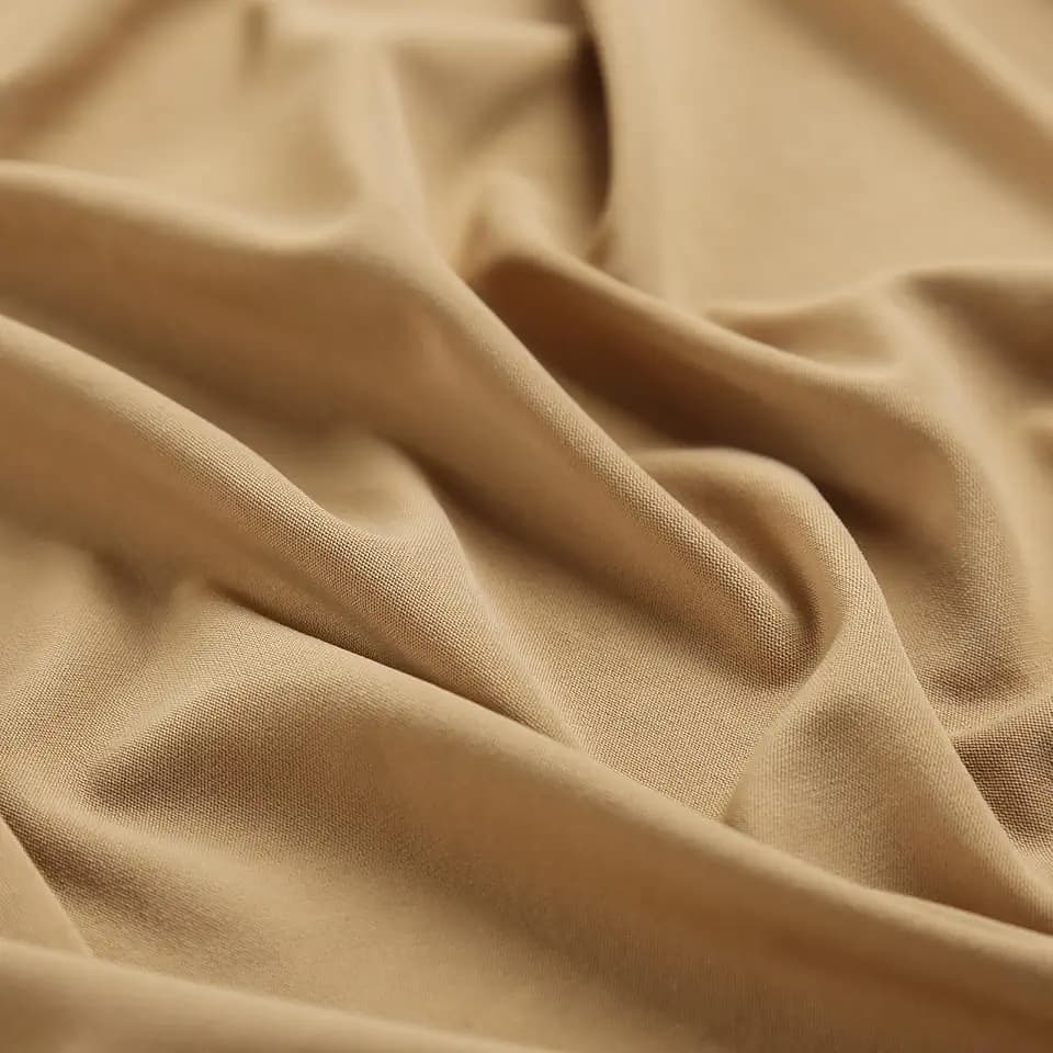 Nylon Spandex Fabric, 4 Way Stretch, 1 Yard, 65 Inch Wide, Brown