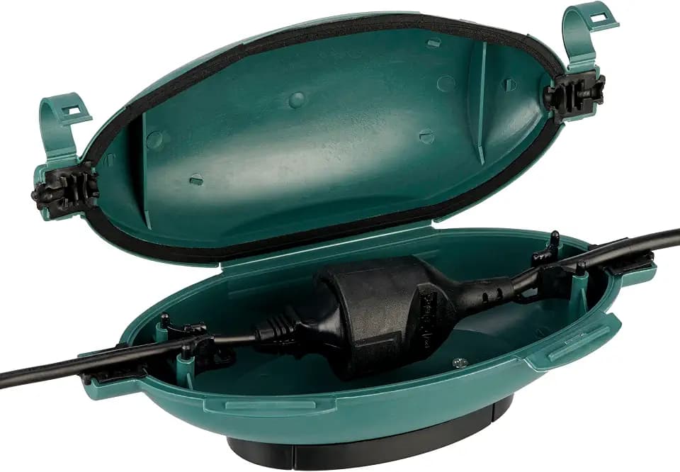 REV Kabelsafe - wasserdichte Kabelbox | IP44 spritzwassergeschützt, grün