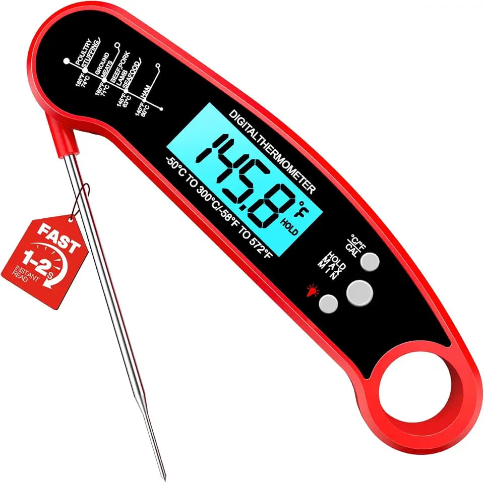 Meat Thermometer Digital, 1-2 Sec Instant Read, Food, Cooking, Grilling