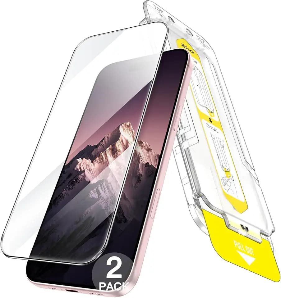 JETech Schutzfolie für iPhone 15, 2 Stück