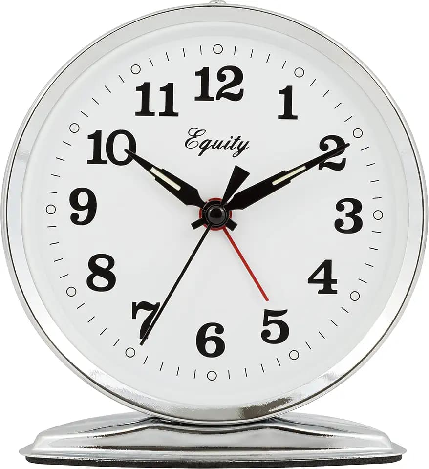 Equity 24014 Wind-Up Loud Bell Metal Alarm Clock Pack of 1
