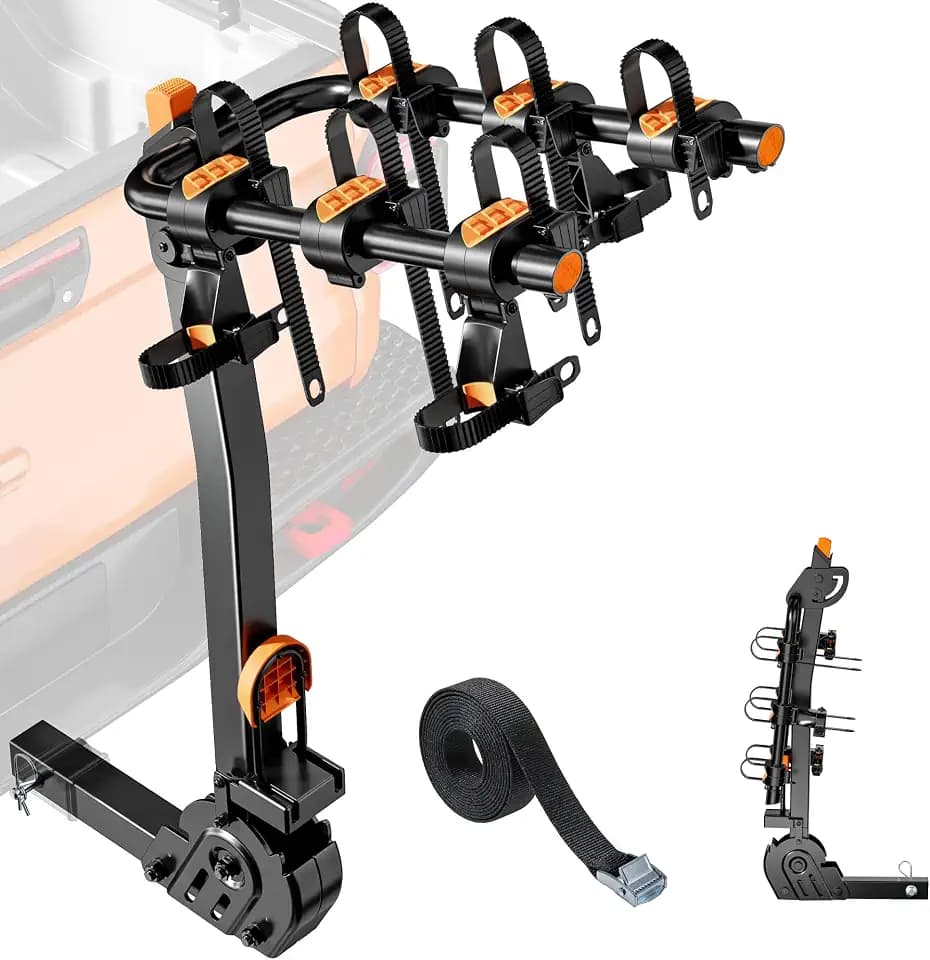 monTEK Premier Locking Quick Release 3-Bike Rack for Cars, Trucks, SUVs