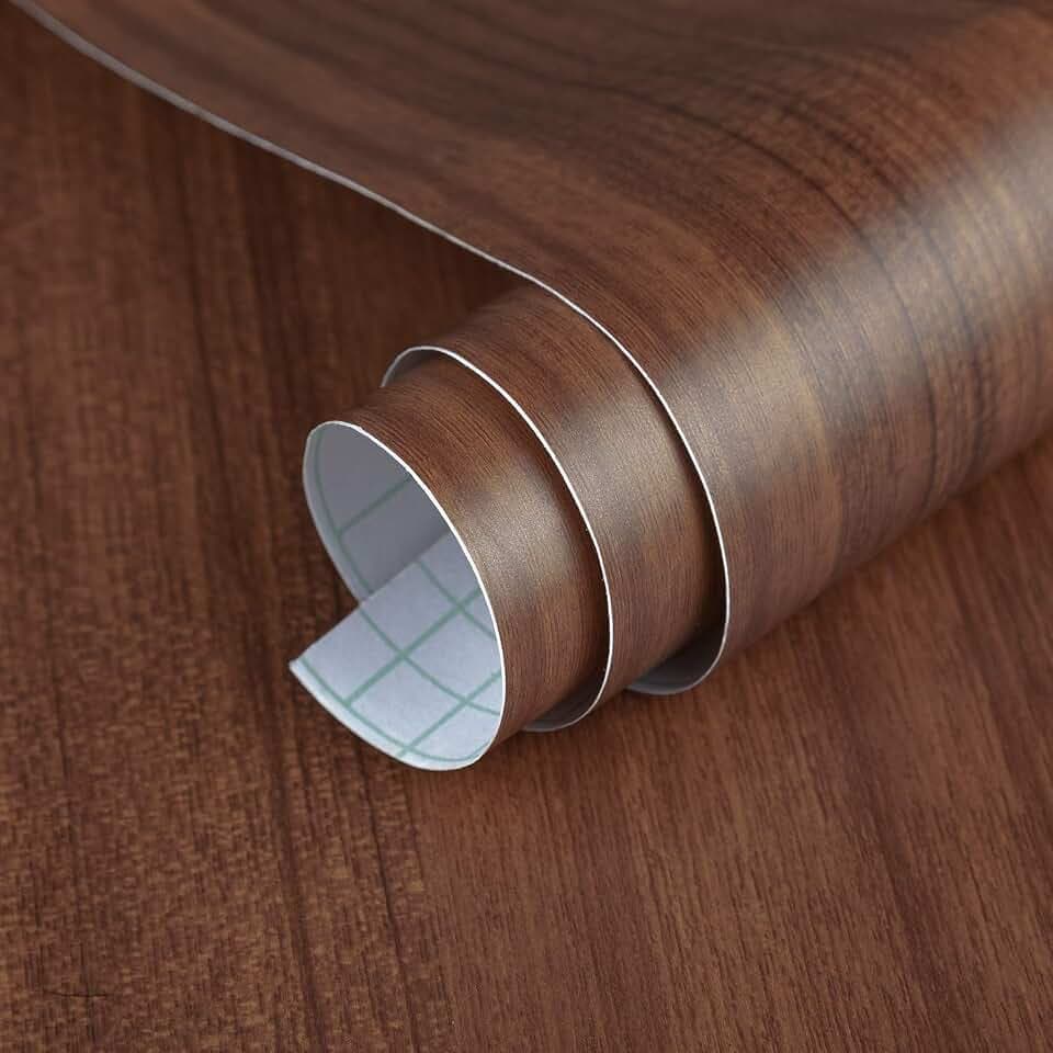BAYYA Brown Wood Grain Contact Paper Waterproof Peel and Stick Wallpaper