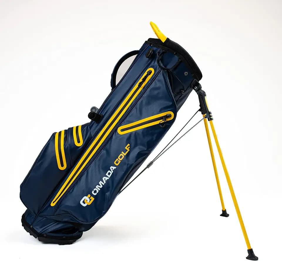 OMADA GOLF Hydrolite Golf Bag | Waterproof Golf Stand Bag | 4-Way Golf Club Divider | Durable & Lightweight Golf Club Bags with Strap & Stand