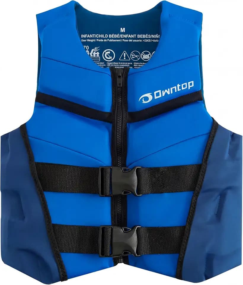 Owntop Swim Vest Kids Youth | Lightweight & Quick-Dry Neoprene Swim Jacket | Kayak, Swimming Training, Boating, Water Sports | Fit for 50-125 lbs
