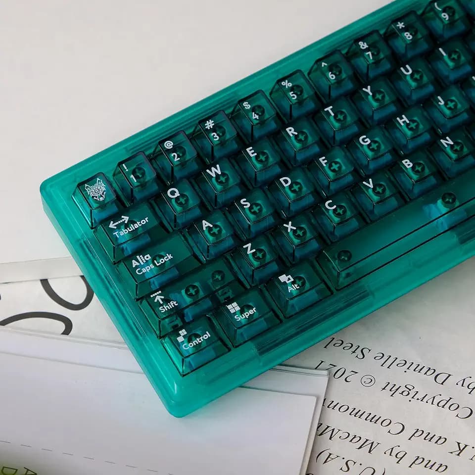 114 Tasten Transparente Tastenkappen PC Cherry Profil Tastenkappen Set Fit für Cherry Mx Schalter Mechanische Tastatur