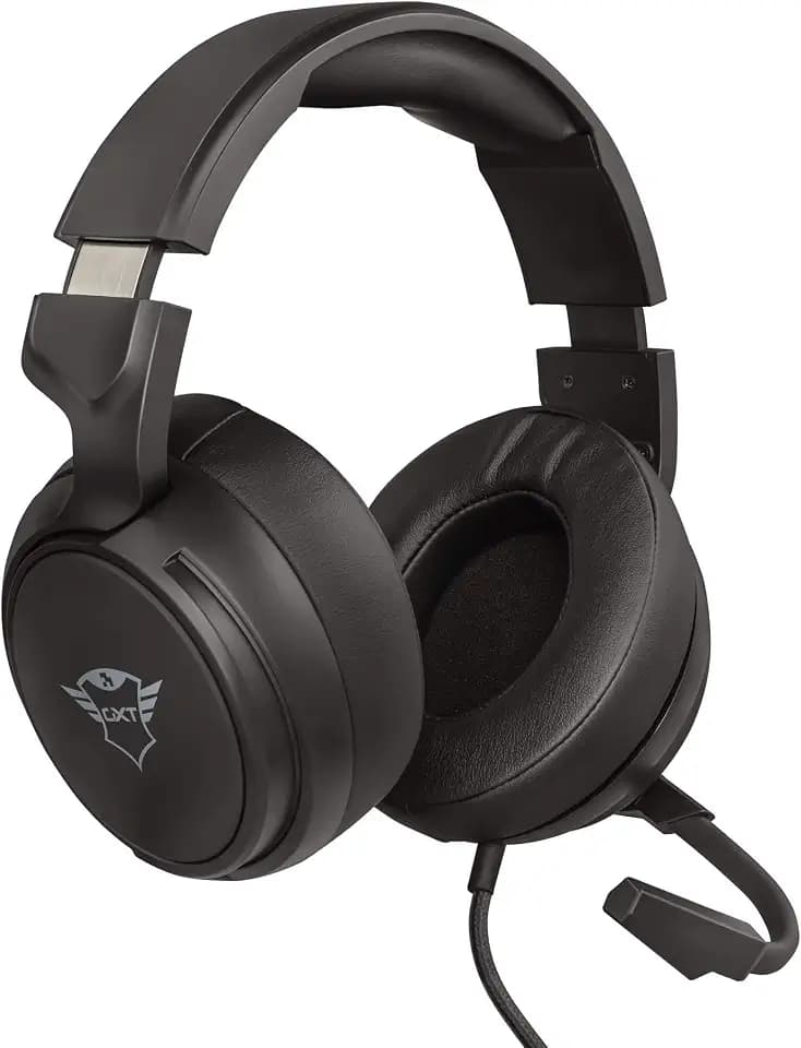 Trust Gaming Headset GXT 433 mit Mikrofon für PS4, PS5, PC, Nintendo Switch, Xbox Series X, Xbox One - Pylo Kabelgebundene Gaming-Kopfhörer mit Geflechtkabel, 50 mm-Aktivlautsprecher - Schwarz