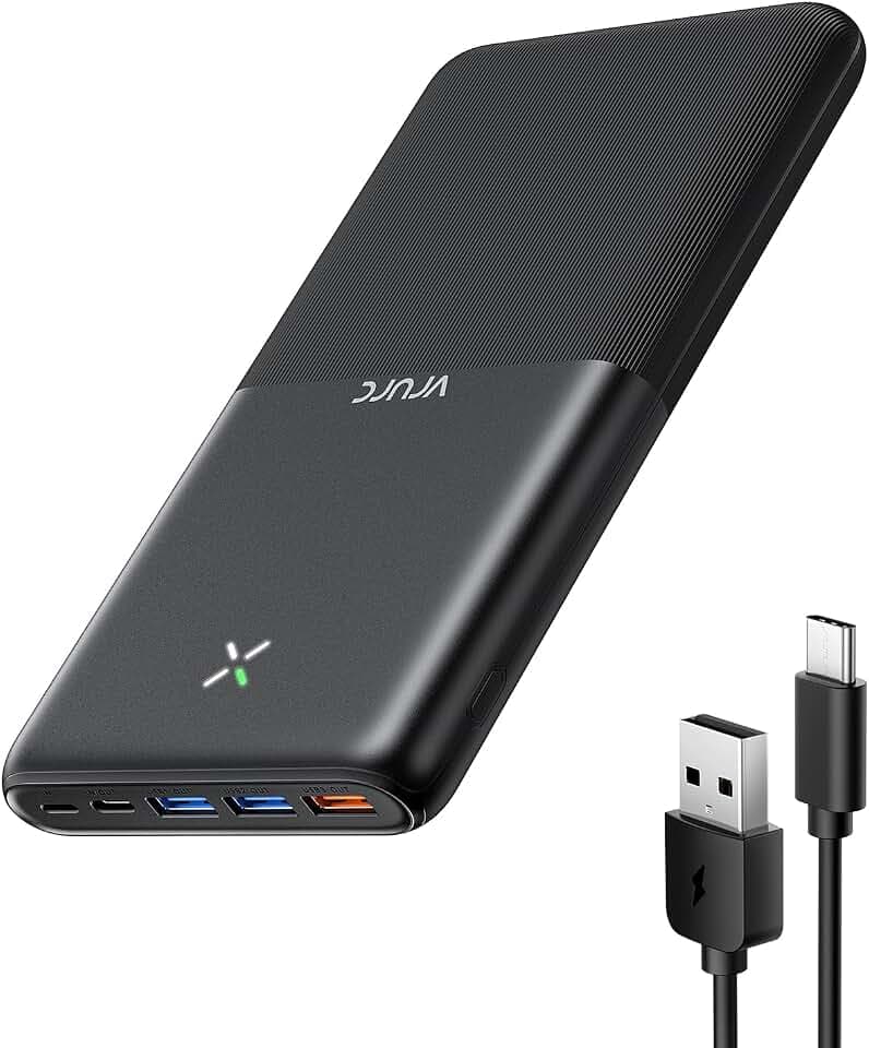 Powerbank 30000 mAh, VRURC 22,5 W Schnellladung tragbares Ladegerät, USB C