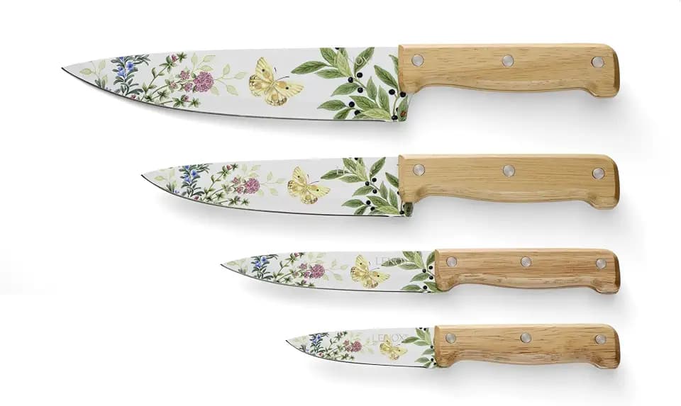 Lenox Butterfly Meadow Herbs 4-Piece Kitchen Knife Set