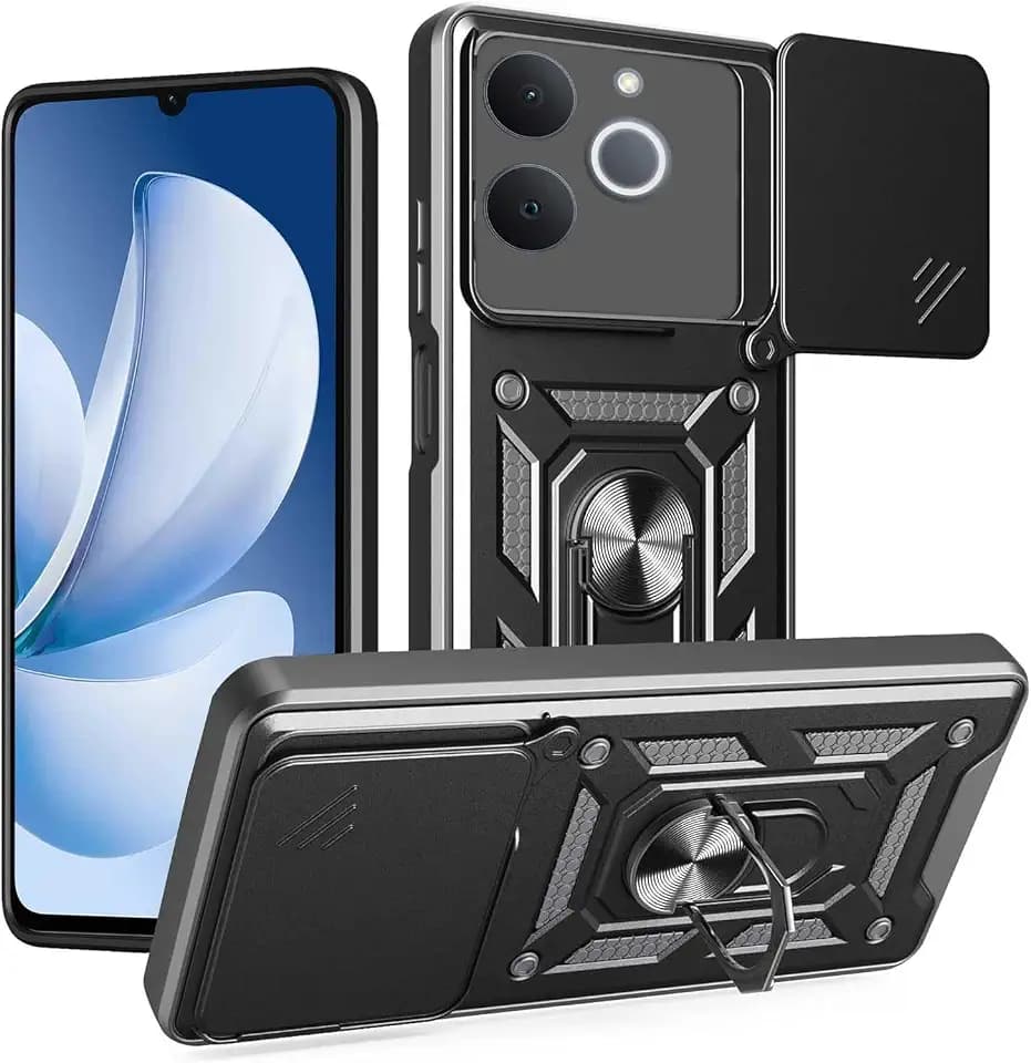Hülle Kompatibel mit Realme Note 70T (6.75") Schwarz