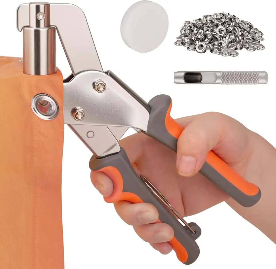 500Pcs 3/8Inch ID Grommet Tool Kit with 10mm ID Grommets