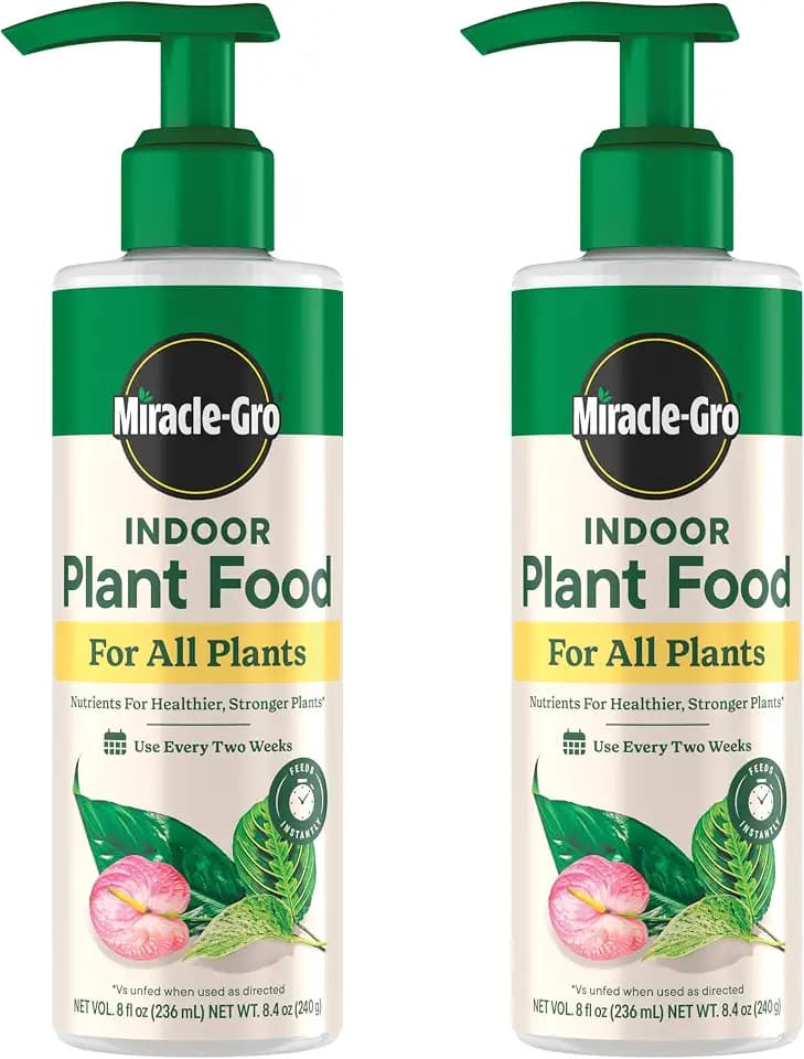 Miracle-Gro Indoor Plant Food for All Plants, 8 fl. oz. (2-Pack)