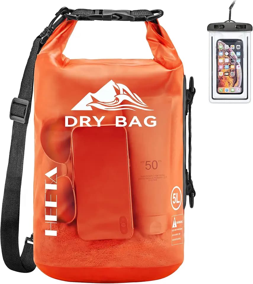 HEETA Dry Bag Waterproof Backpack with Phone Case 5L/10L/20L/30L/40L