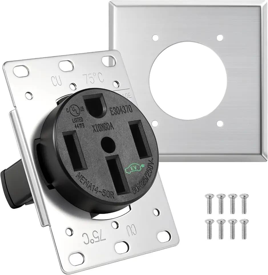 HBL9450A 14-50R Socket 50A 125/250V 3-Pole 4-Wire UL Certified