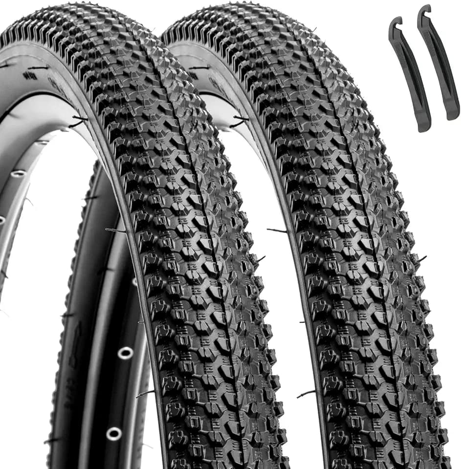 Hycline Mountain Bike Tire: 20/24/26/27.5-inch Folding Replacement High-Performance Wear-Resistant Bicycle Tires for MTB Off-Road Bike