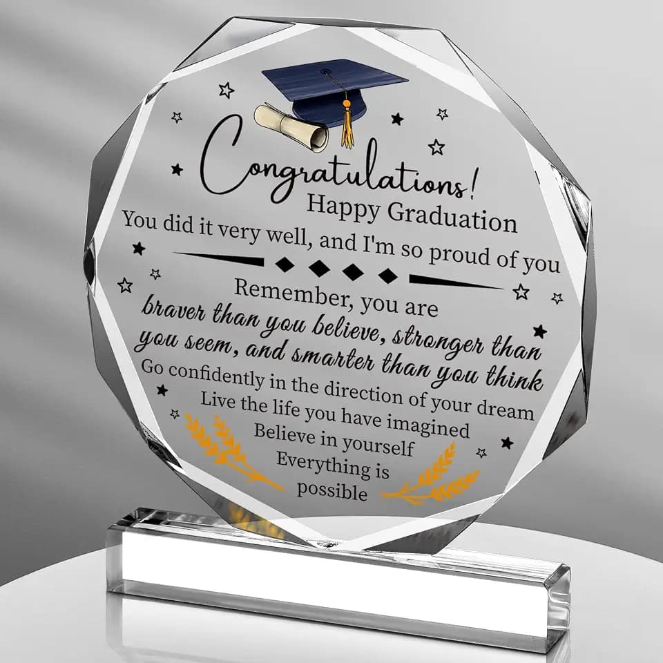 Jetec Graduation Christian Inspirational Acrylic Gifts, Graduation Sided