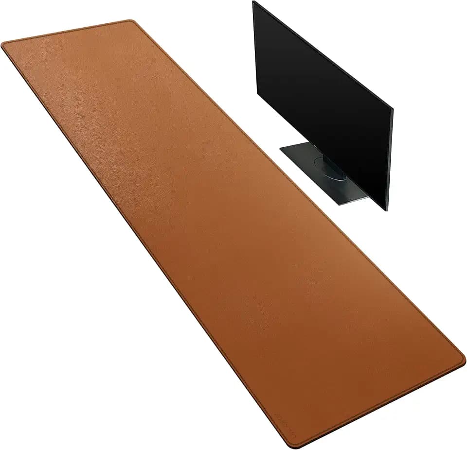 ZORESYN PU Leather Desk Pad 63.0"x15.8", Light Brown