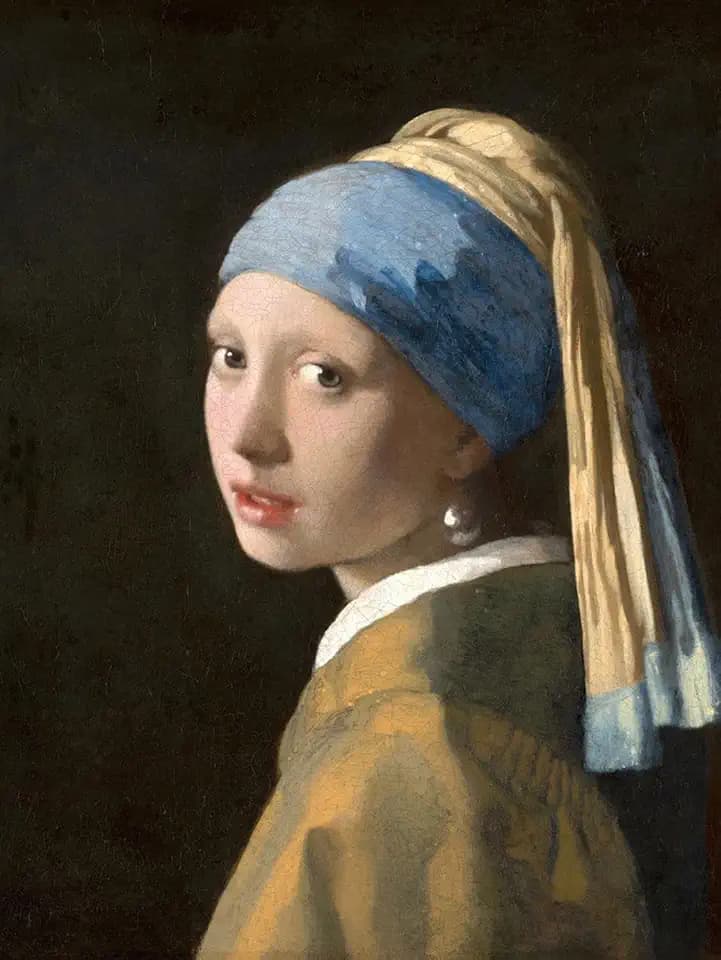 ART.COM Wall Art Print Girl with a Pearl Earring by Johannes Vermeer, 24" x 32"