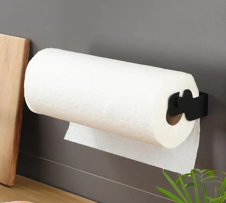 ZUNO Self Adhesive Paper Towel Holder, in Cabinet Door or Under Cabinet