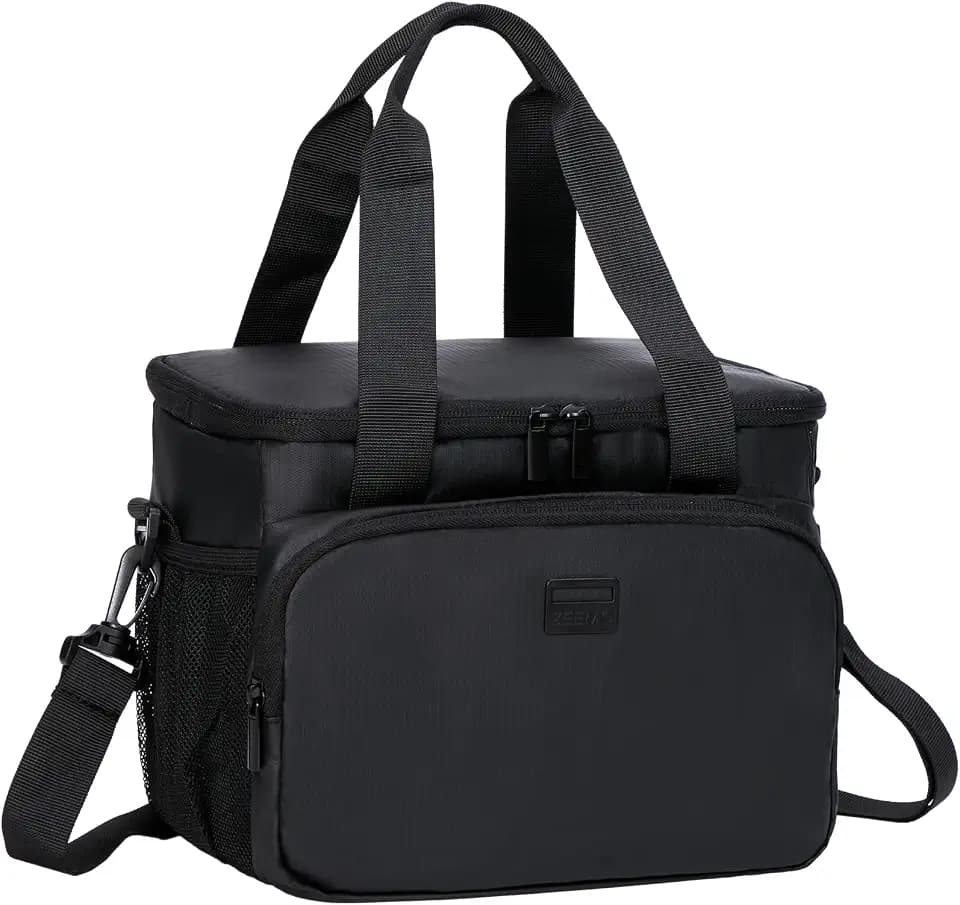 ZEEMO Cooler Lunch Bag, Insulated Lunch Box for Men, 9L Soft Cooler