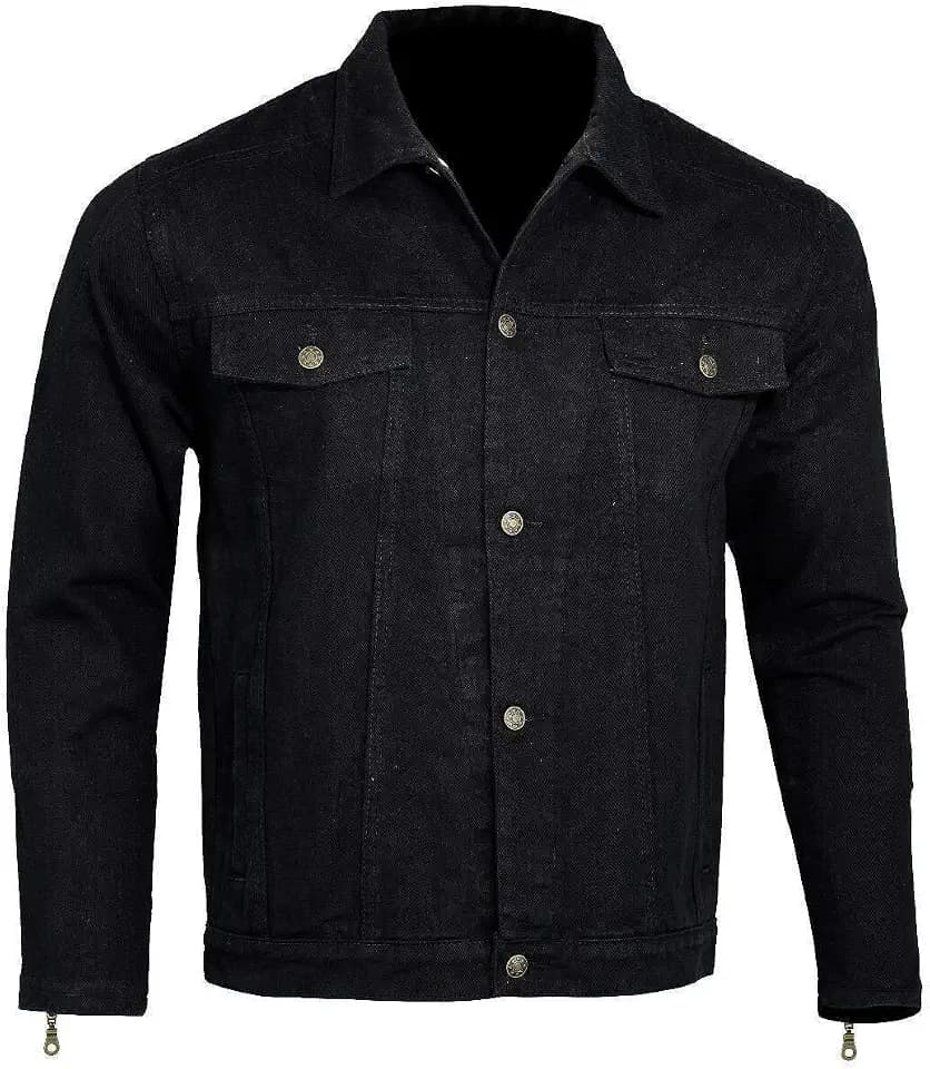 Bikers Gear Australia Motorrad-Bikerjacke mit Kevlar gefüttert, mit abnehmbarer CE 1621-1 Rüstung