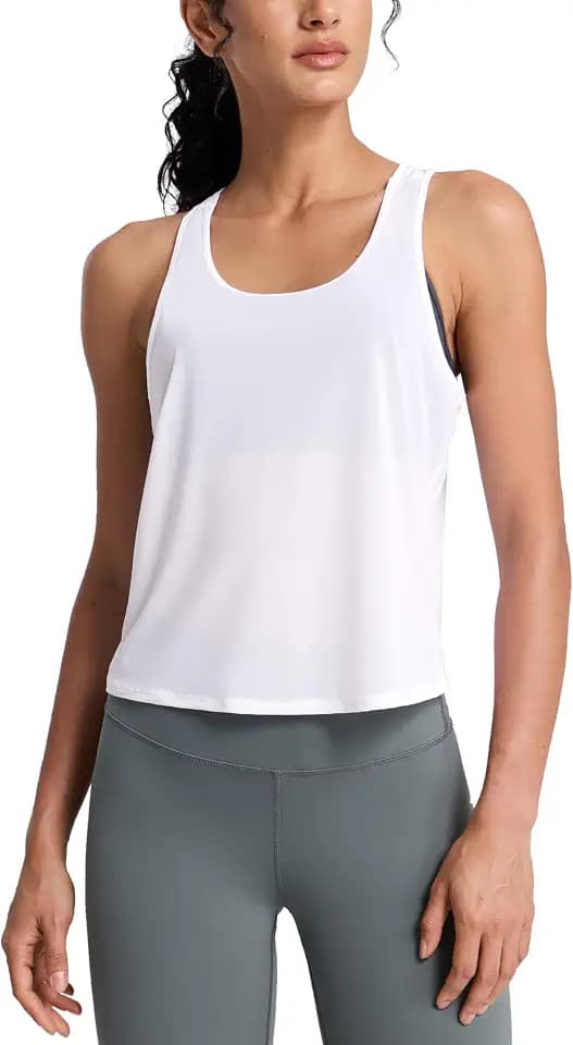 CRZ YOGA Mesh Racerback Tank Top