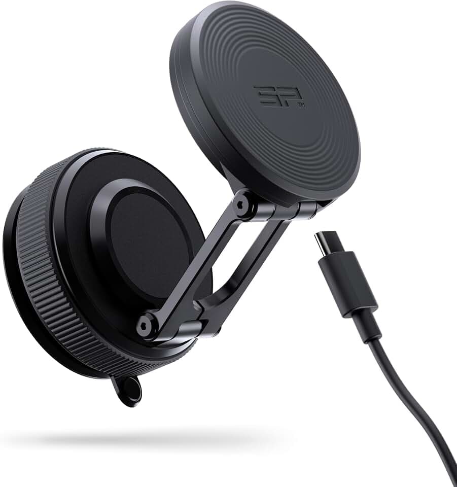 SP CONNECT Charging Suction Mount Pro | Universeller Handyhalterung für das Auto mit Ladefunktion | Smartphone-Halterung Auto