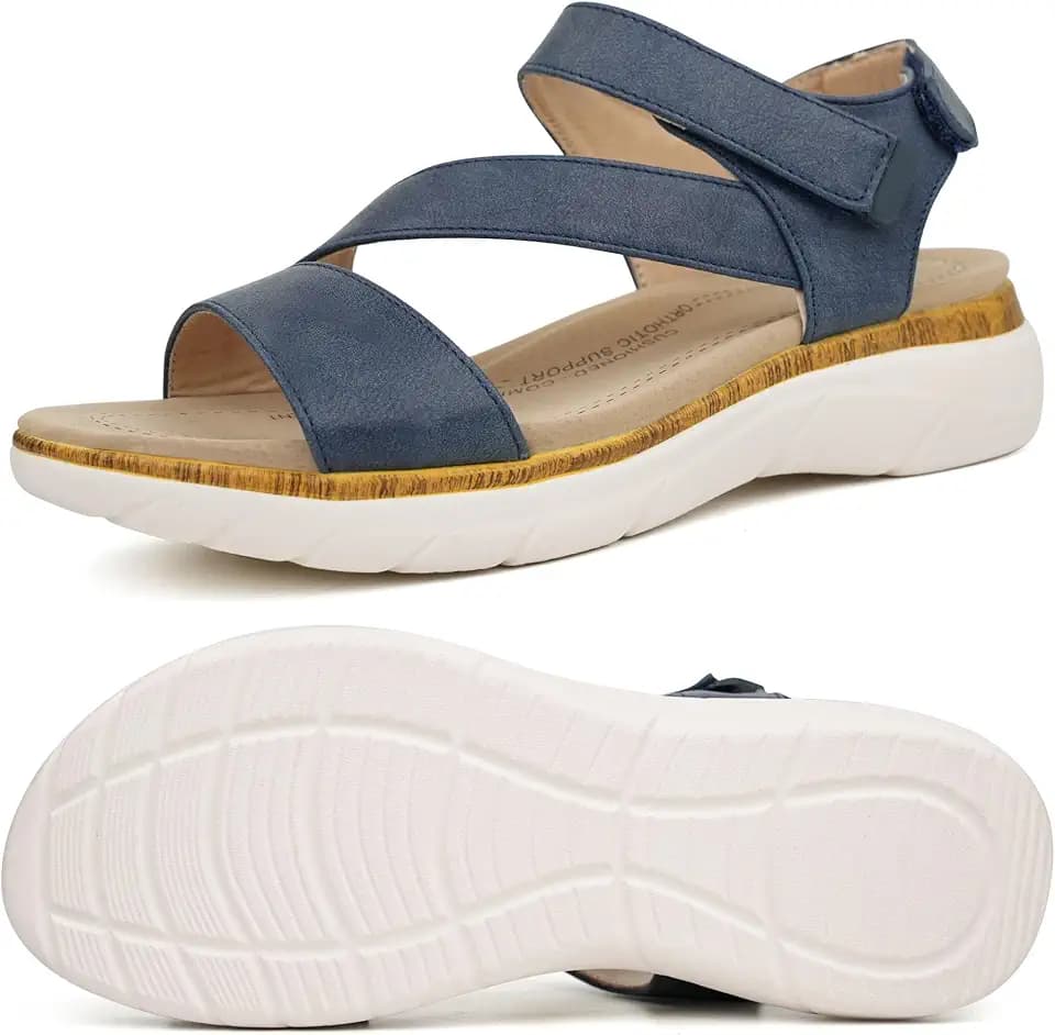ORTOREX Women Arch Support Sandals Orthotic Comfortable Walking Sandals