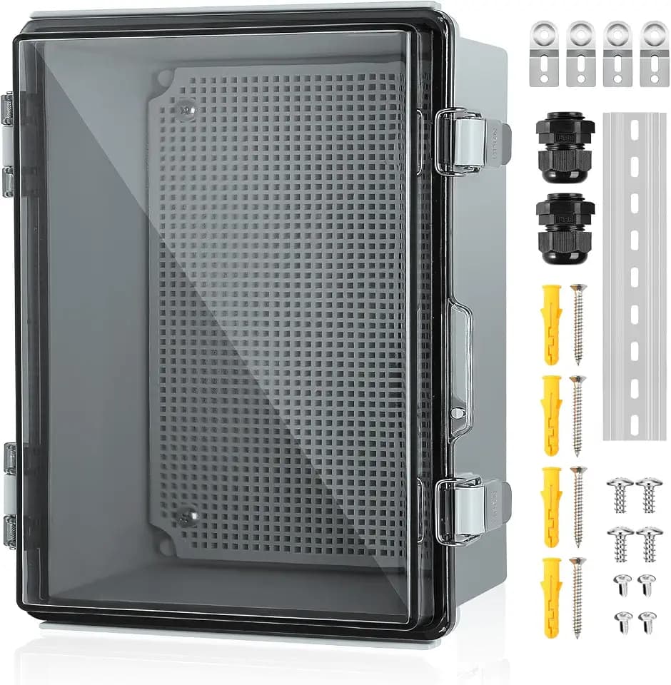 IP67 ABS Outdoor Electrical Junction Box Waterproof with Aluminum DIN Rail