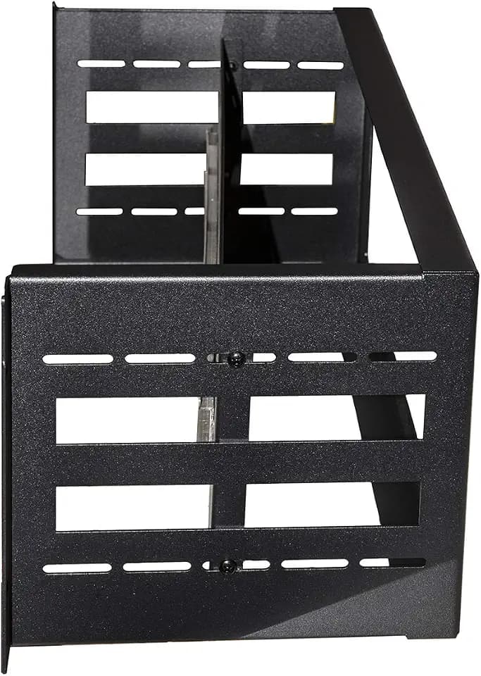 LINK LK19RAIL 4U Halterung für Schränke 19 Zoll zur Installation von Geräten auf Din Rail Farbe Schwarz
