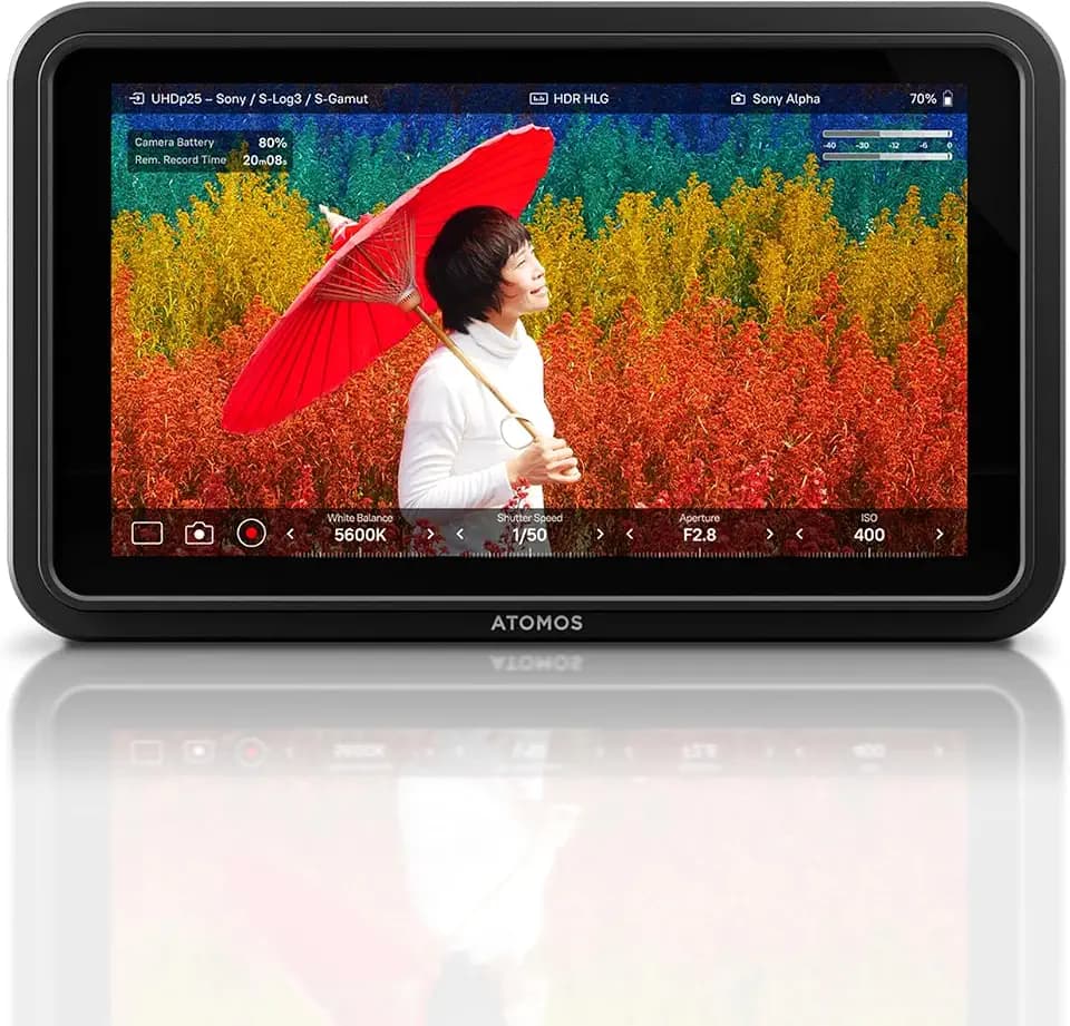 Atomos Shinobi II 5,2" HDMI HDR Kameramonitor – 1500 nit Full HD 1920x1080, 4K HDMI Eingang, USB-C Kamerasteuerung, Fieldmonitor für DSLR & spiegellose Kameras