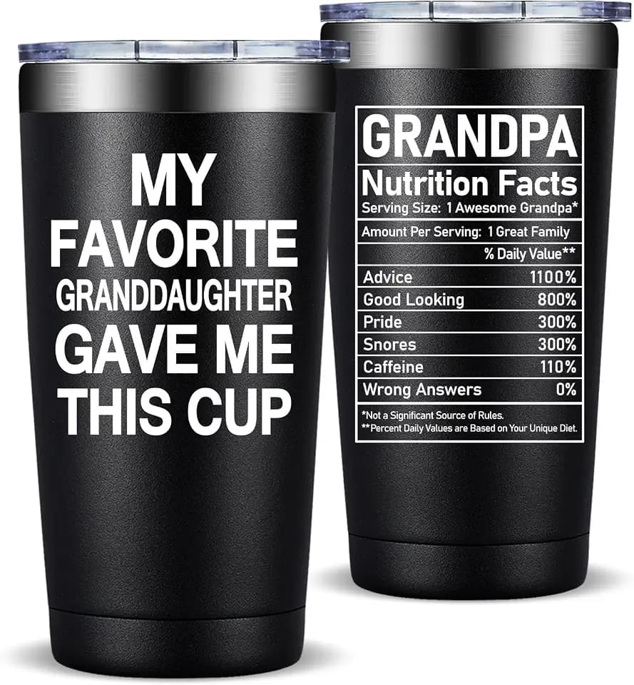 Fufandi Grandpa Gifts - My Favorite Granddaughter Gave Me This Cup 20oz