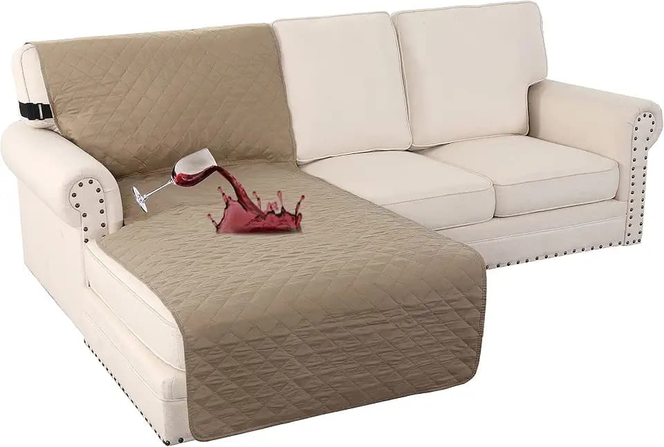 Turquoize 100% Waterproof Sofa Covers Chaise Lounge L Shape Sofa Protector