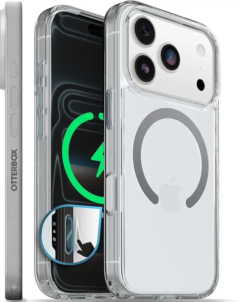 OtterBox iPhone 17 Pro Symmetry Series Slim MagSafe Case, Clear