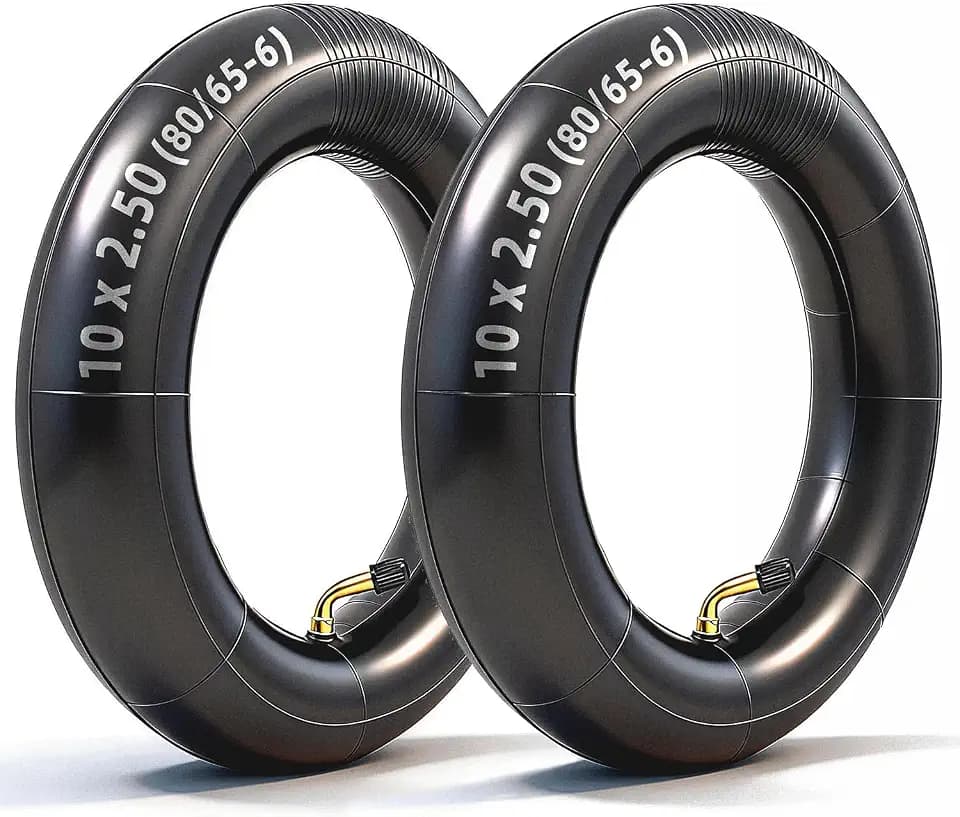 2 Pack 10-Inch Replacement Inner Tubes 10" x 1.95/2.125/2.5 for 6" Rim - Widely Compatible with Kid's Ebike/Tricycle/Strollers & 10-Inch Electric Scooters - BPA/Latex Free Quality Butyl Rubber