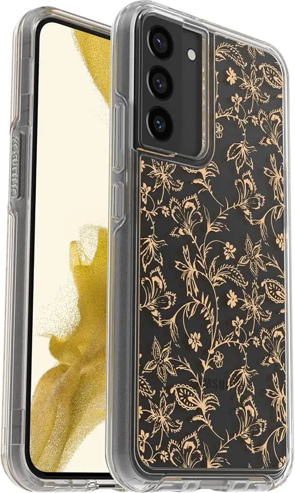 OtterBox Galaxy S22+ Symmetry Series Case - WallFlower, Ultra-Sleek, Wireless Charging Compatible, Raised Edges Protect Camera & Screen