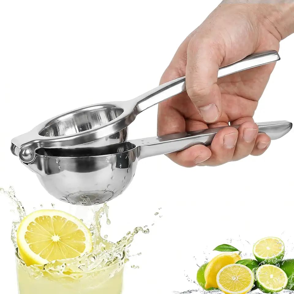 Stainless Steel Lemon Squeezer, Heavy Duty Citrus Juicer
