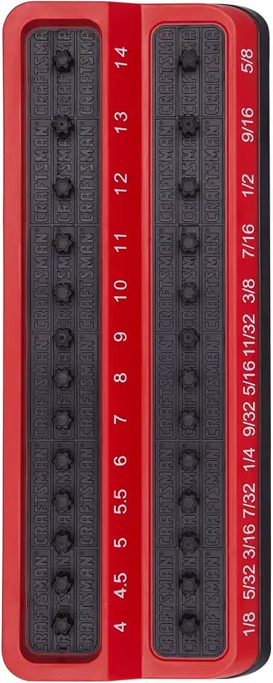 CRAFTSMAN Socket Peg Holder, Tool Tray Storage Organizer, 1/4 Inch Drive (CMMT99414)