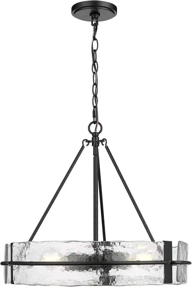 ML Lighting 19503-MB Rezi 20" Wide 3-Light Pendant - Matte Black