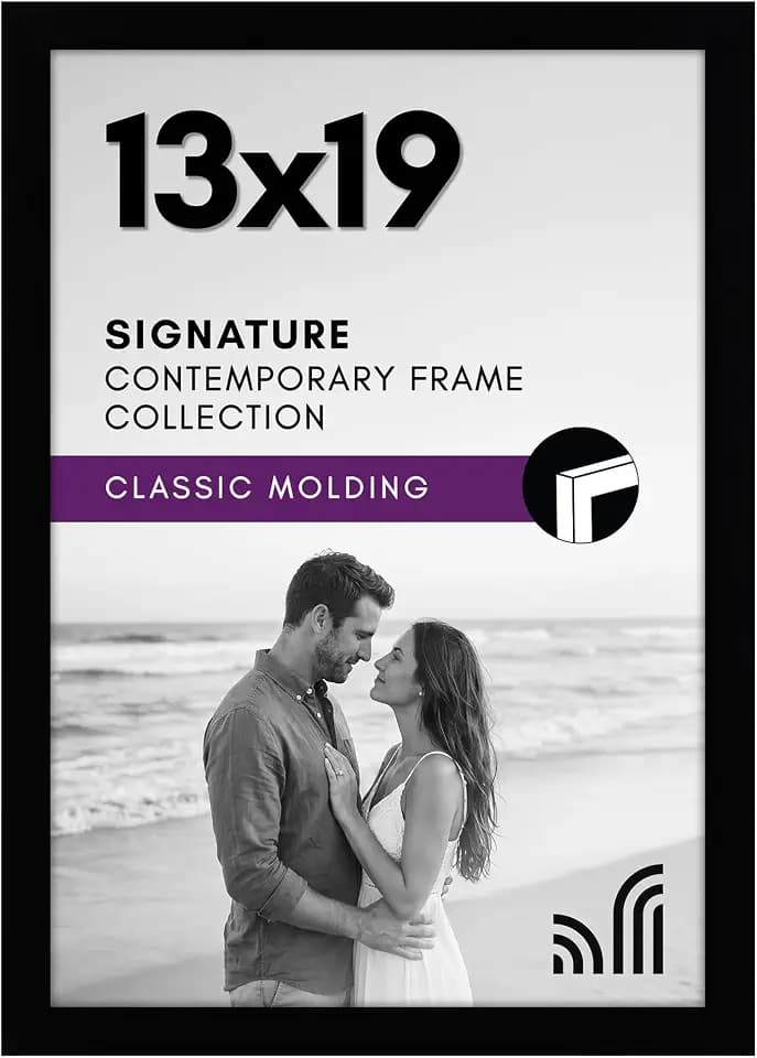 Americanflat 13x19 Picture Frame - Engineered Wood - Black