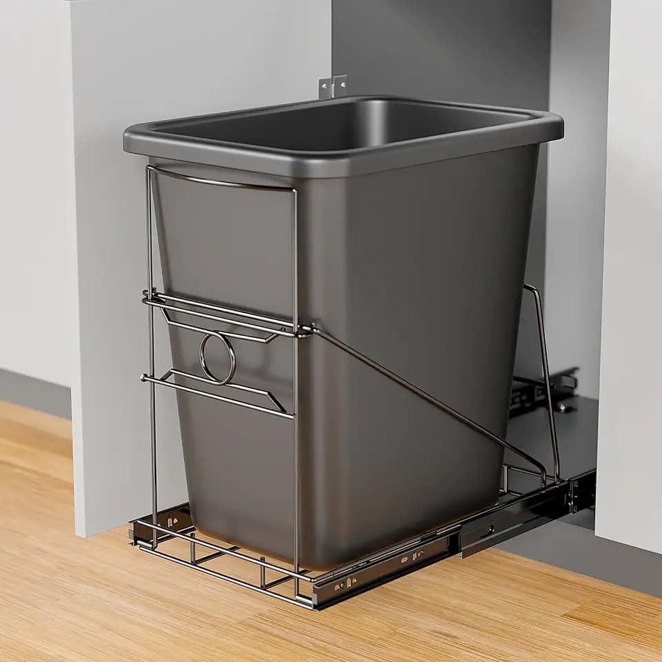 Pull Out Trash Can Under Cabinet, Heavy Duty Cabinet Slide Out Kit